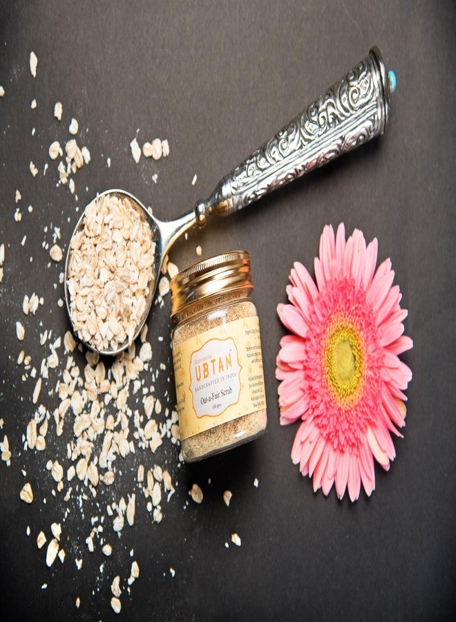 Rejuvenating UBTAN مقشر أوبتان أوت-أ-فير المنعش - مقشر طبيعي لطيف للبشرة الدهنية | يزيل الزيوت الزائدة، ويقلل التصبغات، ويعيد النضارة الطبيعية | نقي 100%، مصنوع يدويًا وخالٍ من المواد الكيميائية - 100 غرام - Image 2
