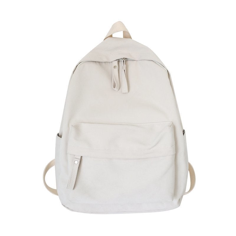 Unprinted schoolbag junior high school female Korean version Harajuku ulzzang college student backpack high school high-capacity ins wind backpack blue - Image 4