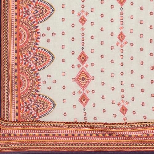 Biba Women Ecru Cotton Printed Anarkali Kurta Set_32 - Image 4