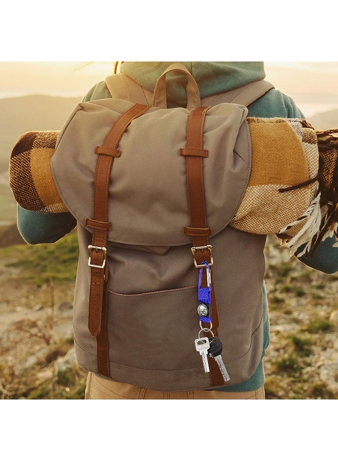 TOODOO 36 Pieces Compass Keychain Bulk Carabiner Belt Clips Adventure Explorer Party Favors Outdoors Camping Theme Birthday Party Favors School Map Project Prizes Toys for Kids - Image 5