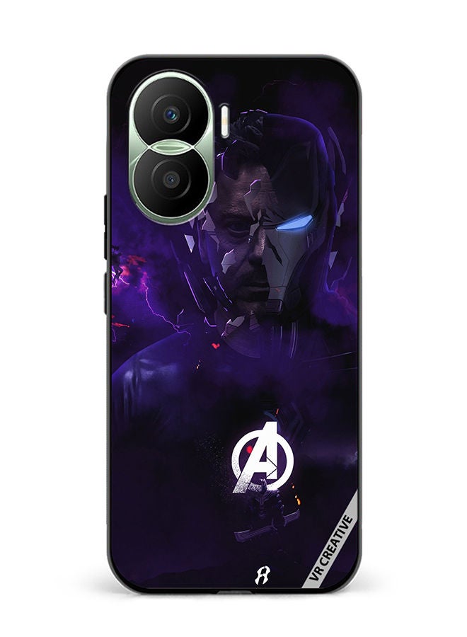 VR CREATIVE Protective Case Cover For Honor Play7T Pro Iron Man Avenger Design Multicolour - Image 1