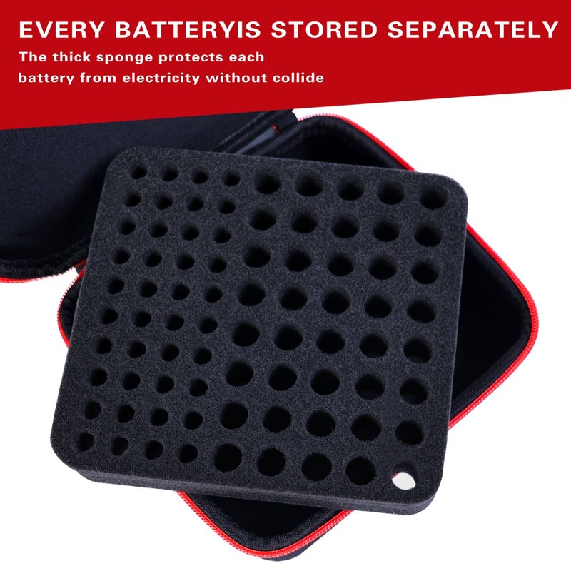 HSXB Hard Shell Battery Case Holds 64 AA Storage Box - Image 4