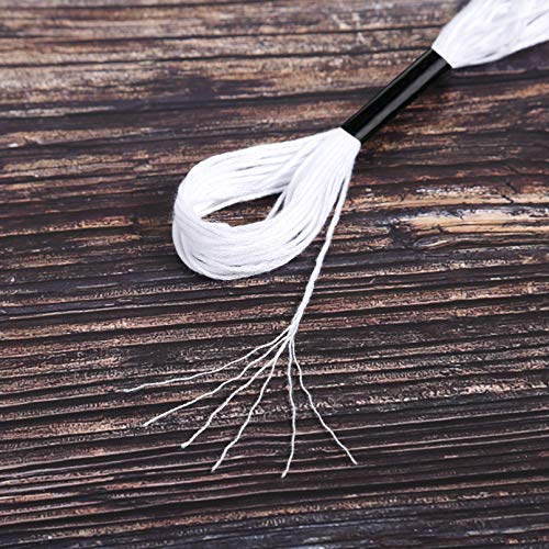 Peirich 96 Black White Skeins Stranded Cross Stitch Floss Friendship Bracelets String Embroidery Thread with 12 Pieces Floss Bobbins, Cross Stitch Project - Image 4