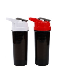 2-Piece Sports Workout Gym Water Bottle With Shaker 800 ml Combo Pack