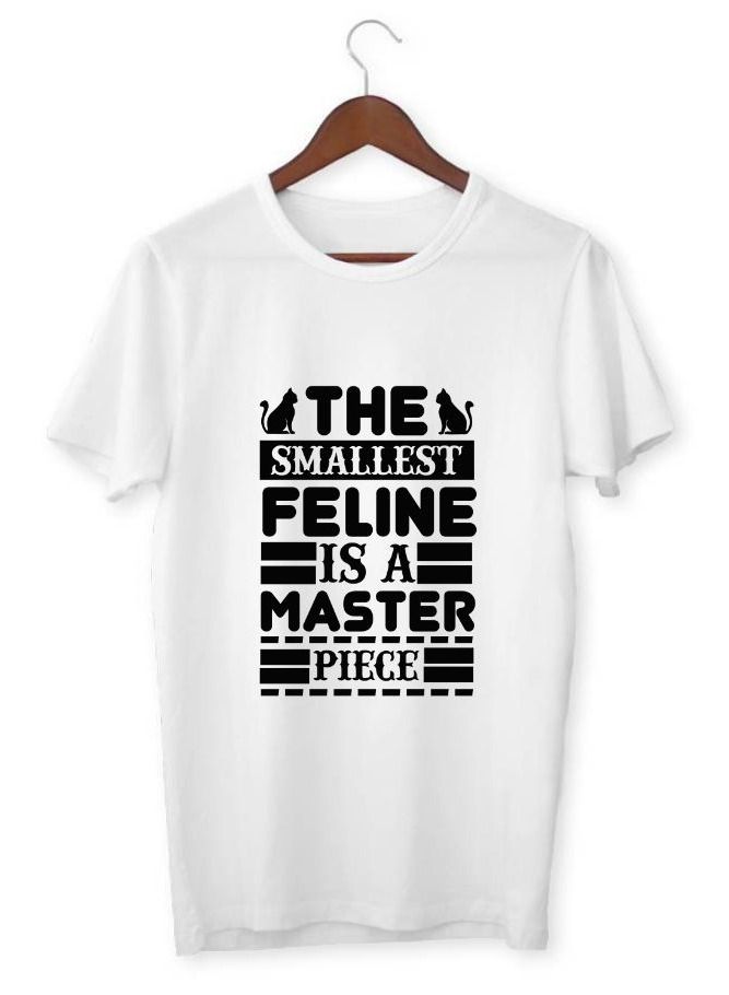 LOUD UNIVERSE Men's Printed T-shirt The Smallest Feline Is A Masterpiece