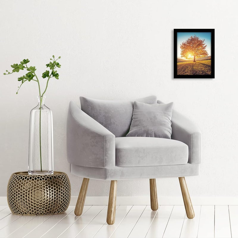 Americanflat 8x10 Picture Frame in Black - Engineered Wood with Shatter Resistant Glass - Horizontal and Vertical Formats for Wall and Tabletop - Image 5