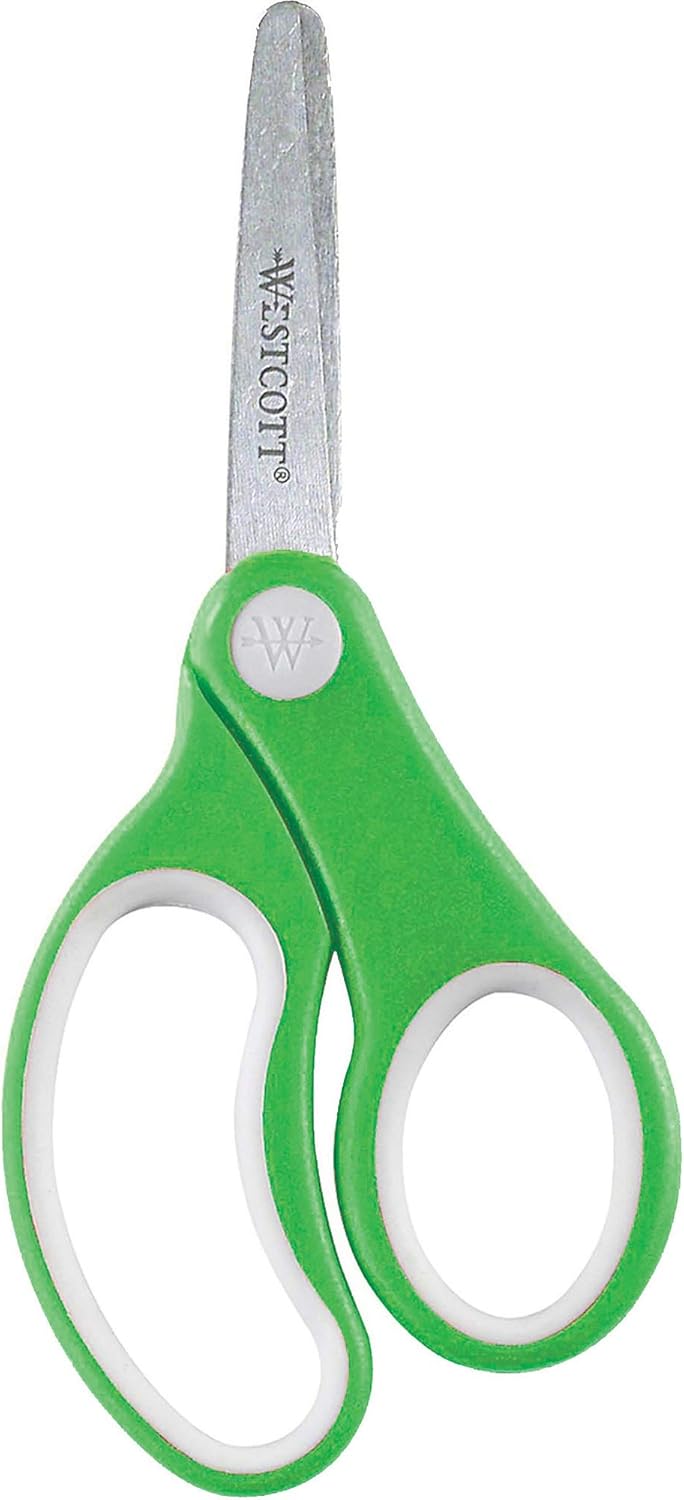 Westcott Soft Handle 5 Kids Scissors Classpack Blunt Pack of 12 - Image 2