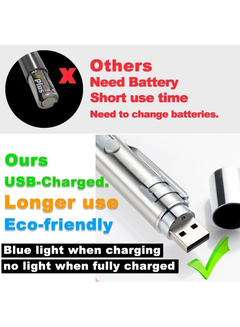 Meetion 1 PCS Cat Laser Pointer Toy, Interactive Chase Cat Dog Toys with 7 Modes Pattern, USB Rechargeable for Cats Chaser Tease Stick Training Exercise - Image 5