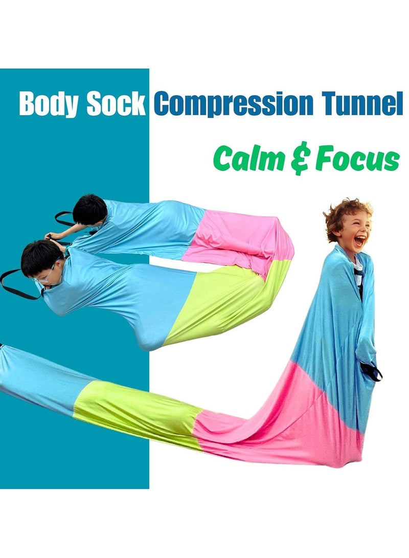 general Sensory Tunnel Sensory Compression Games for Kids Stress Relief Toy Tunnel Enjoy Happy Hour Improve Balance and Body Coordination - Image 3