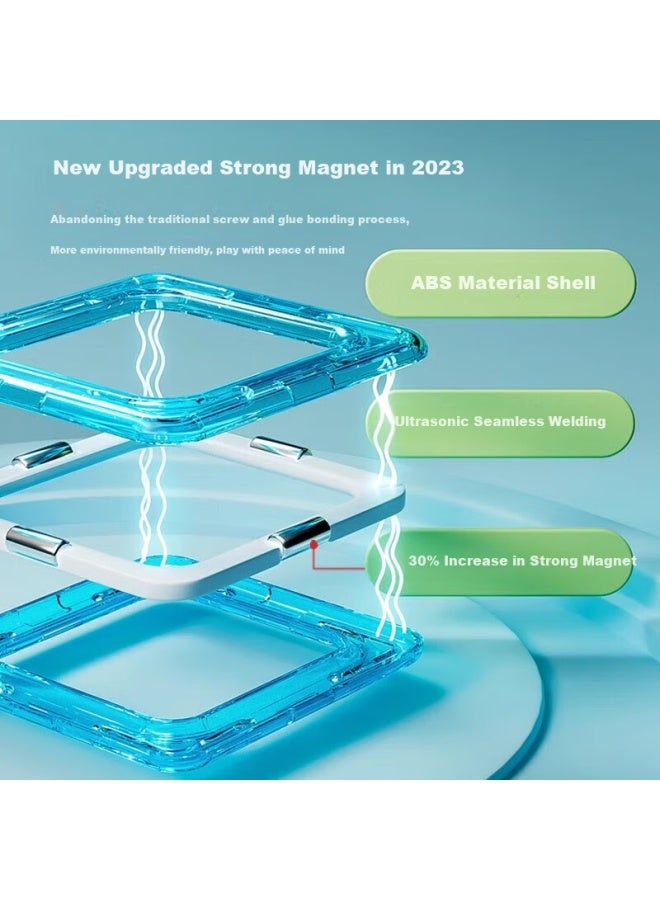 Buluqi Magnetic Tiles ألعاب أطفال للأولاد من 3-6 سنوات، مكعبات مغناطيسية، لعبة مغناطيسية تعليمية للأطفال من 1-3 سنوات، هدية عيد ميلاد - Image 5