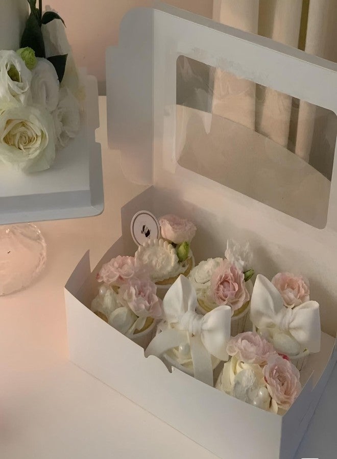 VANKUTL 8x6x2.5In 20pcs White Cookie Boxes with Window, Pastry Boxes for Gift Giving, Treat Boxes for Bread, Donuts, Valentine's Day, Women's Day, Mother's Day, Christmas, and Holiday Gatherings. - Image 5