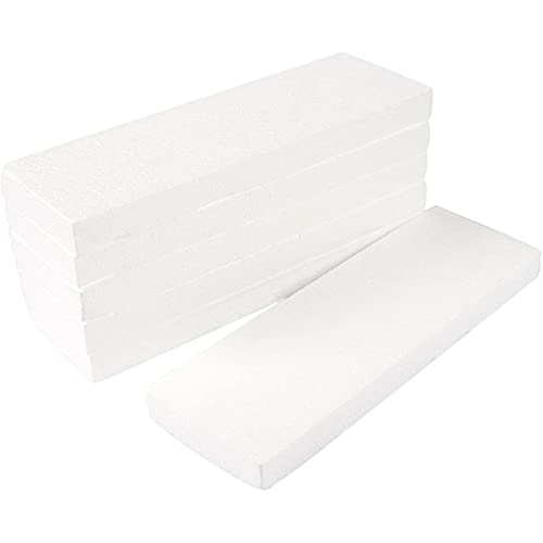 Juvale Foam Rectangle Blocks - Floral Foam Blocks for Packing Supply & Insulation Board - 6-Pack, White, 12 x 4 x 1 in - Image 4