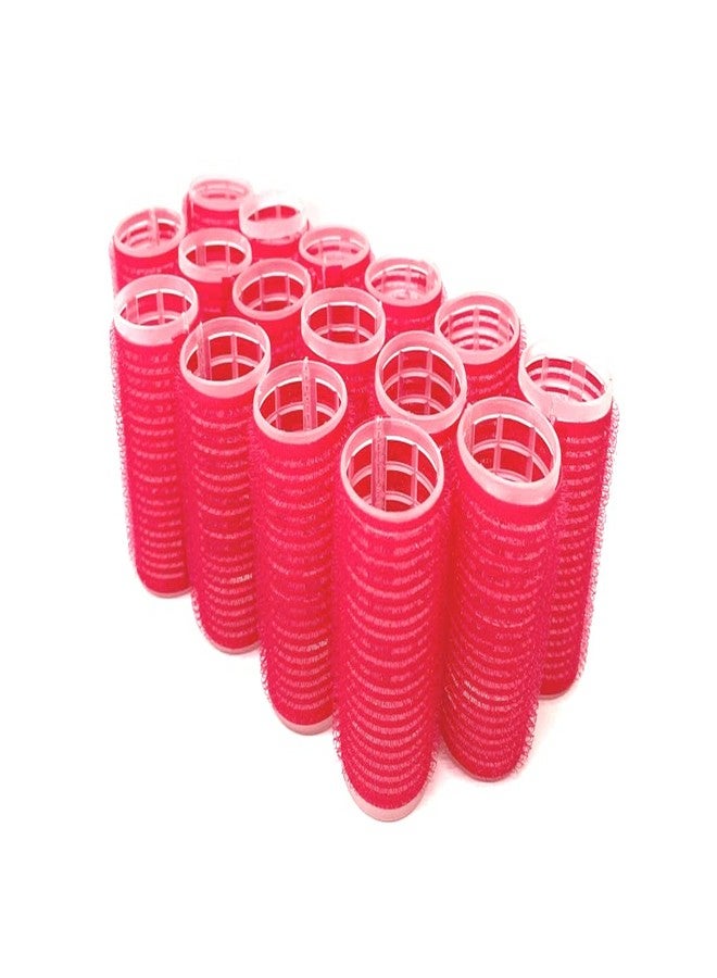 THE UM24 Set of 16 Self Grip Holding Hair Rollers Pro Salon Hairdressing Curlers Great for Fine & Short Hair - Medium Size Self Stick Hair Roller - Image 5