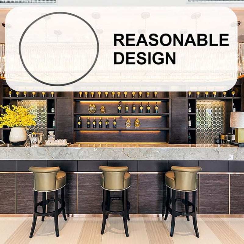 GANAZONO 3 Pack Bar Stool Floor Protector Rubber Base Noise Reducing Chair Feet Caps - Image 3