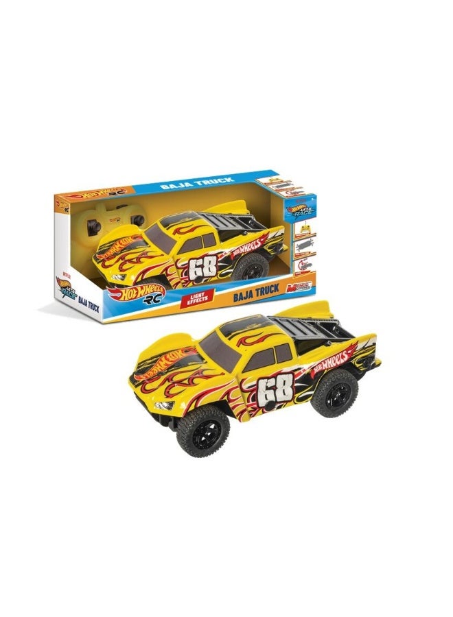 Hot Wheels سيارة تحكم عن بعد هوت ويلز باجا شاحنة 1/24 تعمل بالبطارية | سيارة للطرق الوعرة | سيارة سباق | سيارة للعرض | مركبة لعبة | هدية لجمع المتعلقات والأطفال - Image 3