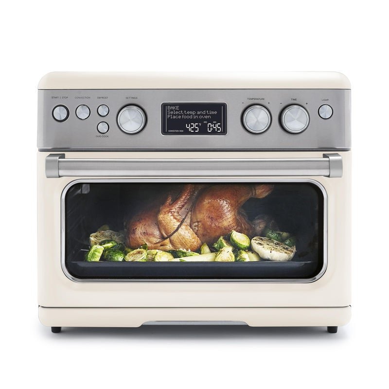 Greenpan GreenPan 13in1 Elite Countertop Convection Oven  Air Fryer PFASFree Ceramic Tray  Pizza Pan Adjustable Racks Multifunction Presets Toaster Bake Broil Roast Proof Dehydrate Cloud Cream