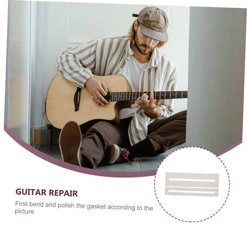 8 Pcs Silver Guitar Fret Protectors and Sanding Tools for Fret Repair Maintenance - Image 4