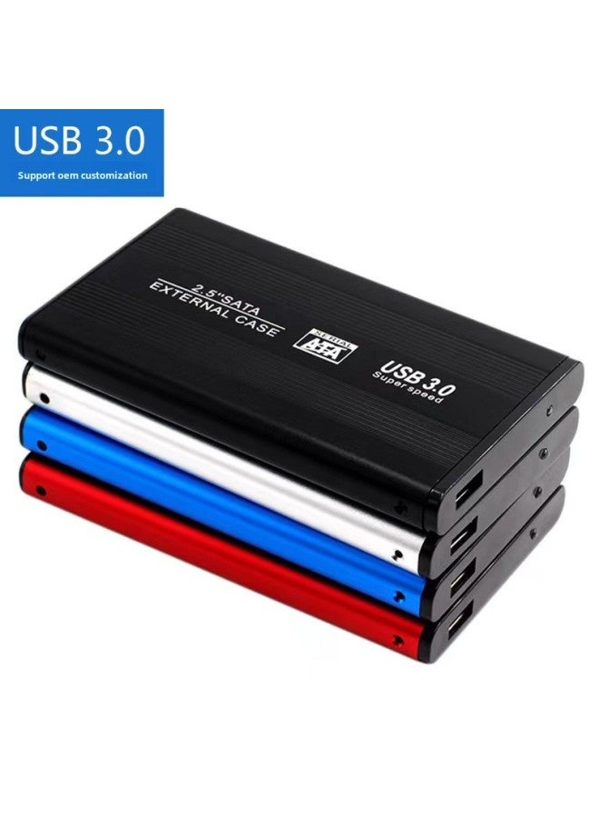HDD Hard Disk Box USB3.0 2.5 Inch Notebook SATA Metal External Mobile Box-Color:Red  - Image 2