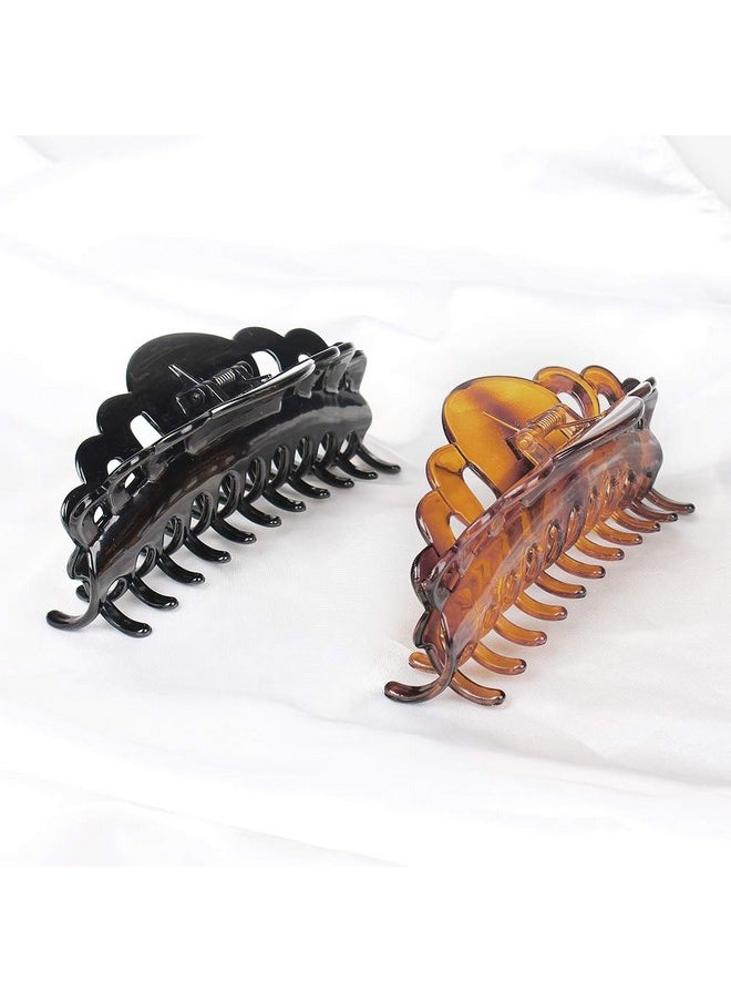 ACCGLORY Exlarge Plastic Hair Claw Clips For Women Big Hair Clips For Long Thick Hair Updo Strong Holding Jaw Clamps Jumbo Hair Clip  - Image 3