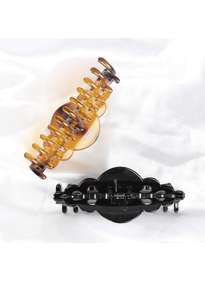 ACCGLORY Exlarge Plastic Hair Claw Clips For Women Big Hair Clips For Long Thick Hair Updo Strong Holding Jaw Clamps Jumbo Hair Clip  - Image 5
