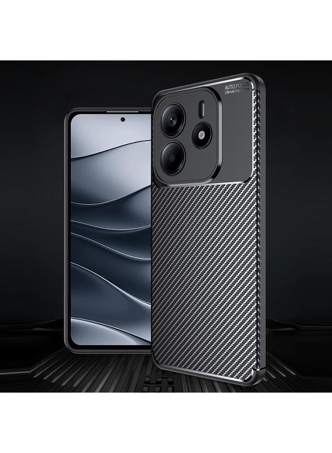 اس-توب جراب لهاتف Redmi Note 14 4G مقاس 163.25 مم مصنوع من ألياف الكربون ومقاوم للصدمات من مادة TPU - Image 2