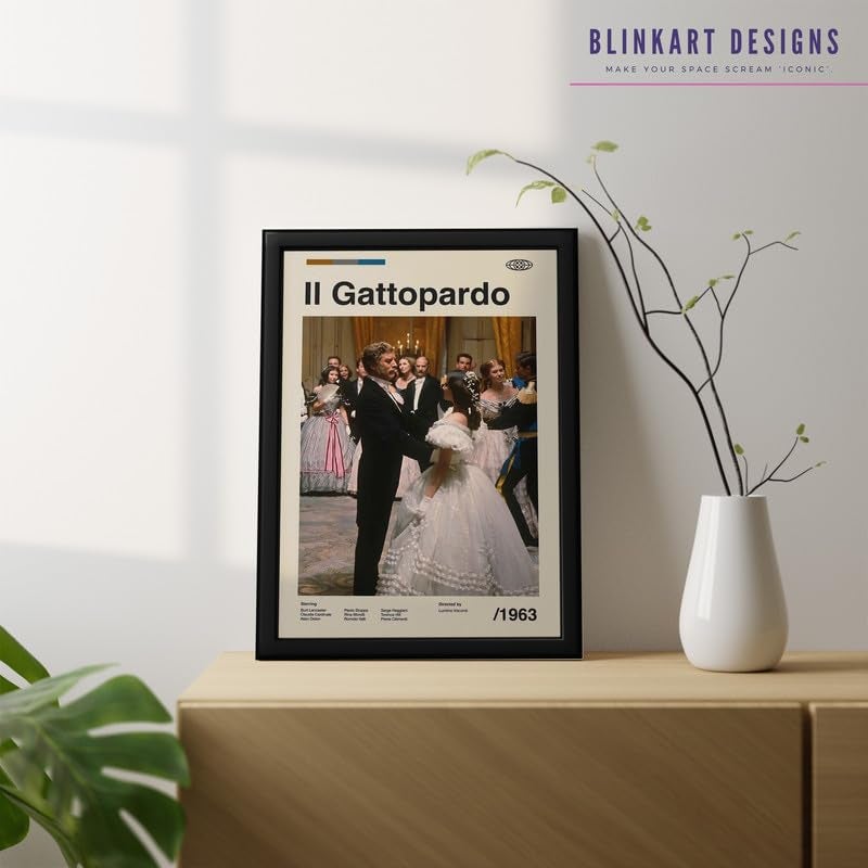 BLINKART BLINKART Aesthetic The Leopard II Movie Photo Frame Album Poster Mid Century Wall Art Print Decor For Home Bedroom Living Room Bedroom Home Office Study Room  - Image 3