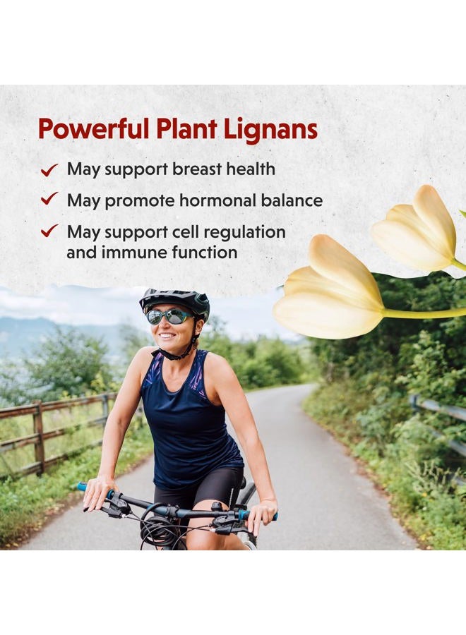 BARLEAN'S Brevail Plant Lignan Extract Capsules, Proactive Breast Health Supplement with 50 mg SDG Lignans from Flax Seed Hulls for Healthy Estrogen Balance and PMS Mood Support Pills, 30 Count - Image 4