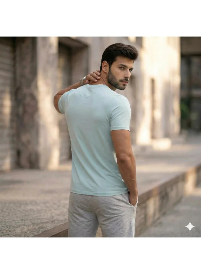 ثوجفيت تيشيرت "ثج فيت" (Thugfit) رِجالي أزرق - كور كومفورت إسينشالزتانك الأعلى للرجال