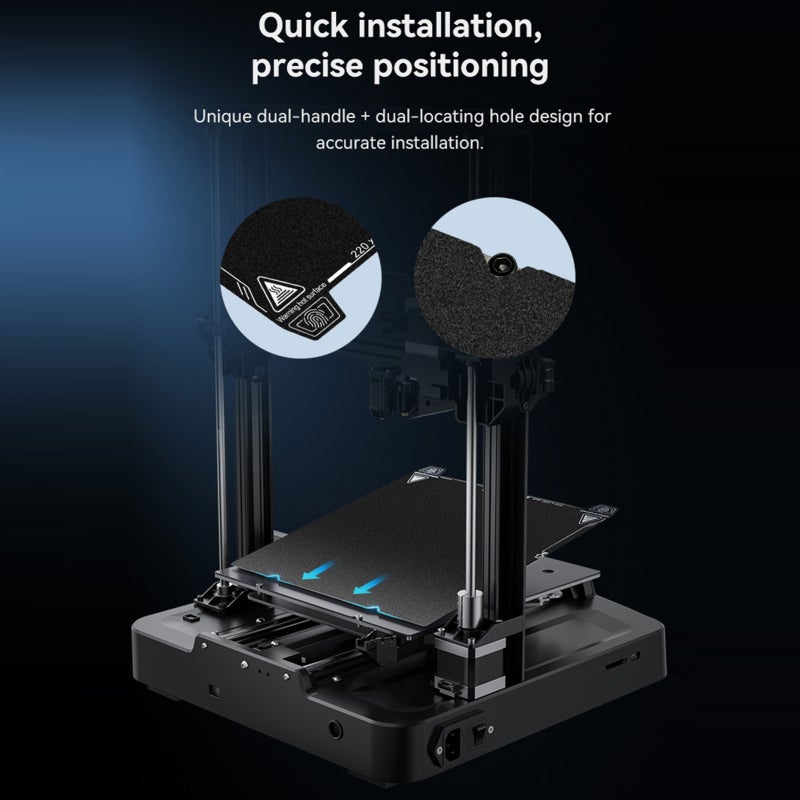 3D Printer Build Platform: Double Side Glossy PET + Coated PEI Print Sheet - High Adhesion Stable Molding High Flatness Easy Demolding Print Bed Upgrade Kit for Ender 3/Ender 5 Series DIY 3D Printing - Image 5