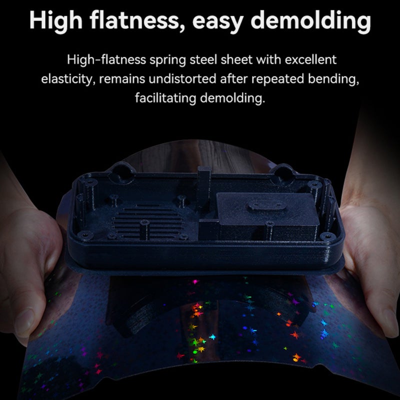 3D Printer Build Platform: Double Side Glossy PET + Coated PEI Print Sheet - High Adhesion Stable Molding High Flatness Easy Demolding Print Bed Upgrade Kit for Ender 3/Ender 5 Series DIY 3D Printing - Image 3