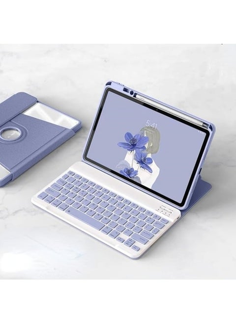 Rotatable Keyboard Case Compatible with Samsung Galaxy Tab S9 FE 10.9" 2023 SM-X510 X516B Magnetic Case for Tab S9 FE