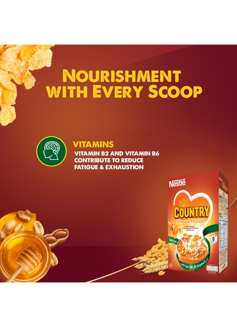 Country Honey and Peanut Corn Flakes 350g - Image 4