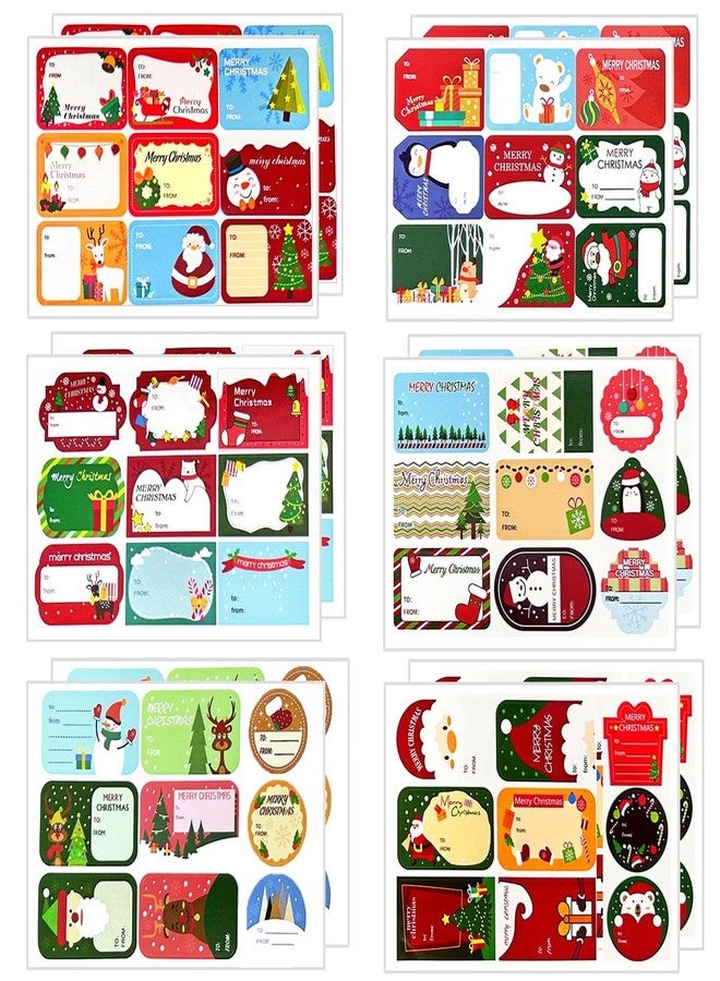 Ccswybf Christmas Stickers Labels,108Pcs Christmas Tags Xmas Name Gift Labels - Image 1