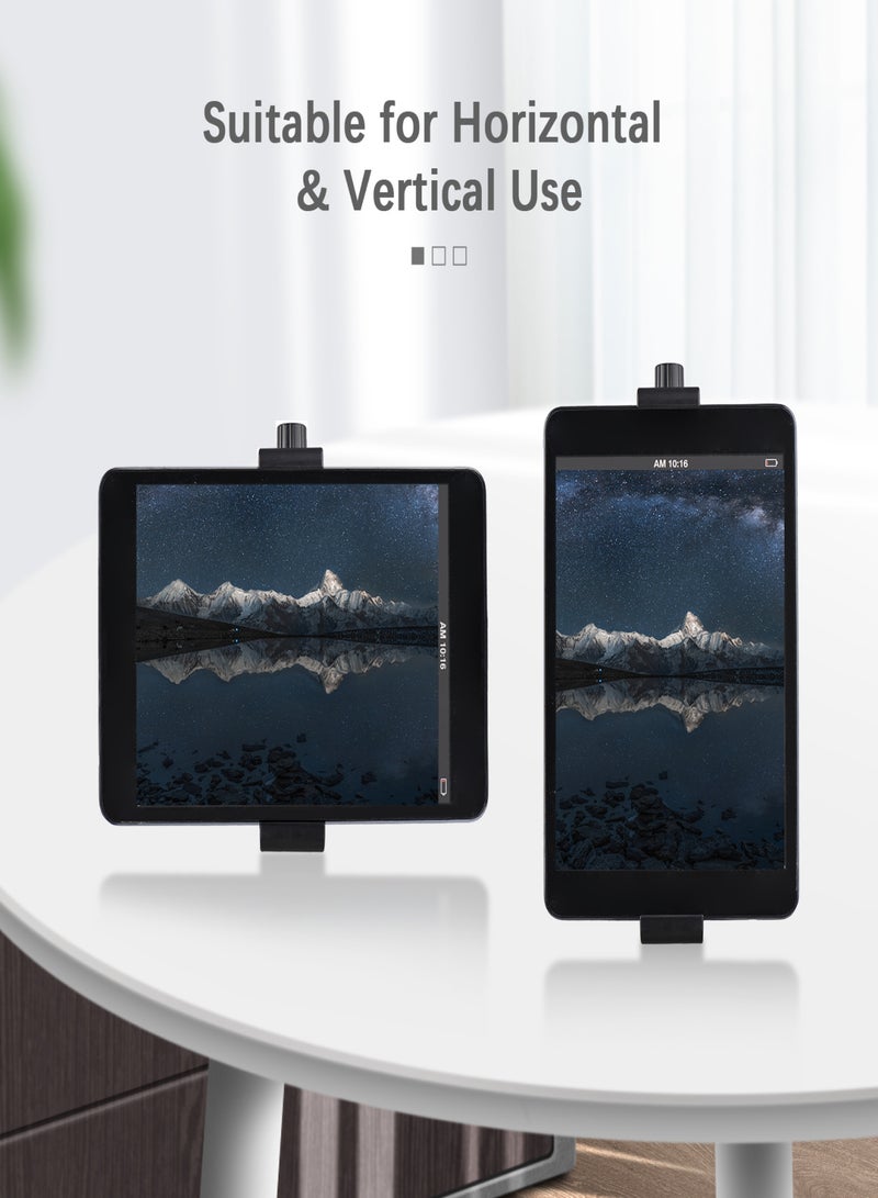 Multifunctional Tablet Holder Tablet Clamp Tripod Adapter Bracket 16cm-23.5cm Adjustable with 1/4 Inch Screw for Tripod - Image 2
