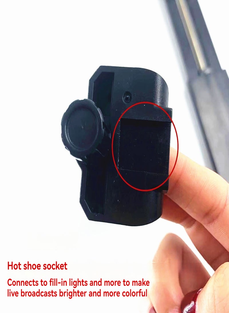 Multifunctional Tablet Holder Tablet Clamp Tripod Adapter Bracket 16cm-23.5cm Adjustable with 1/4 Inch Screw for Tripod - Image 4