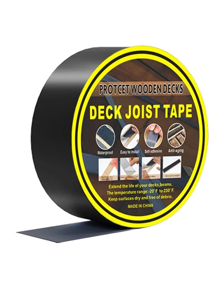 KASTWAVE Butyl Joist Tape 5cm x 15m Self-Adhesive Deck Joist Tape for Decking Waterproof Deck Joist Tape for Top of Joists Rim Joists Under Joists and Beams for Decking Protect Deck Wood - Image 1
