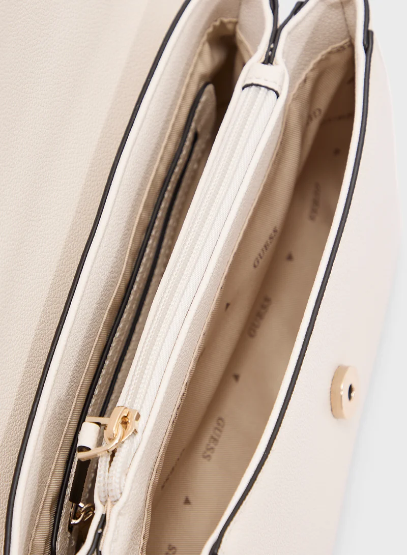 GUESS Nastra Convertible Crossbody Flap