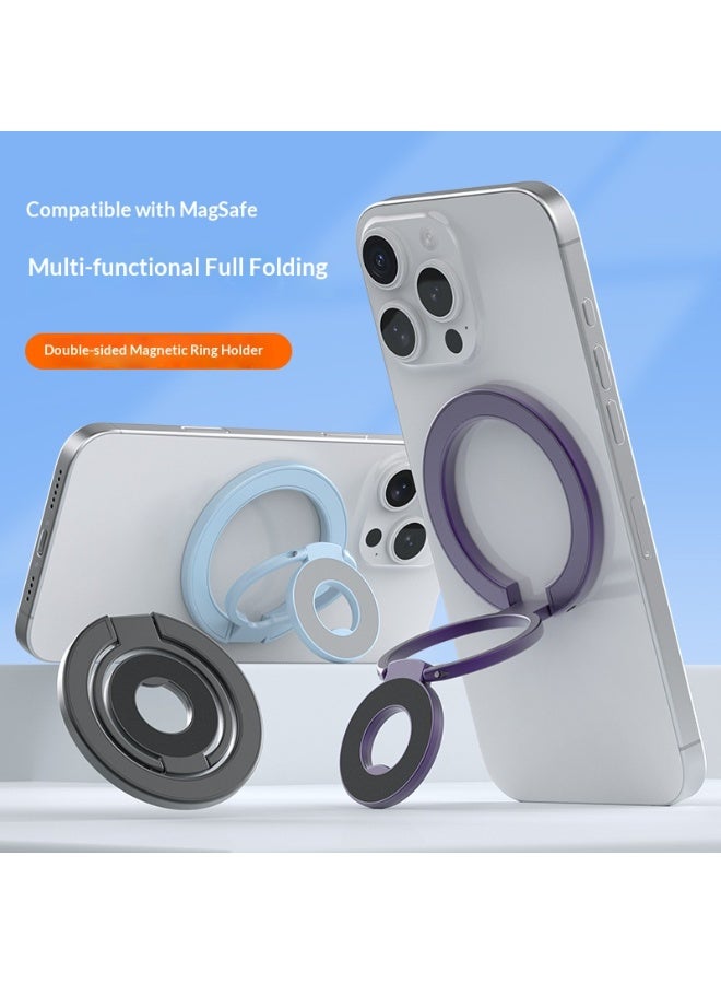 حامل هاتف حلقة مغناطيسي دوّار 360°: قبضة للأصبع قابلة للطي ومناسبة للجميع مع حامل مدمج لهاتف iPhone 17/16/15 وأندرويد - Image 5