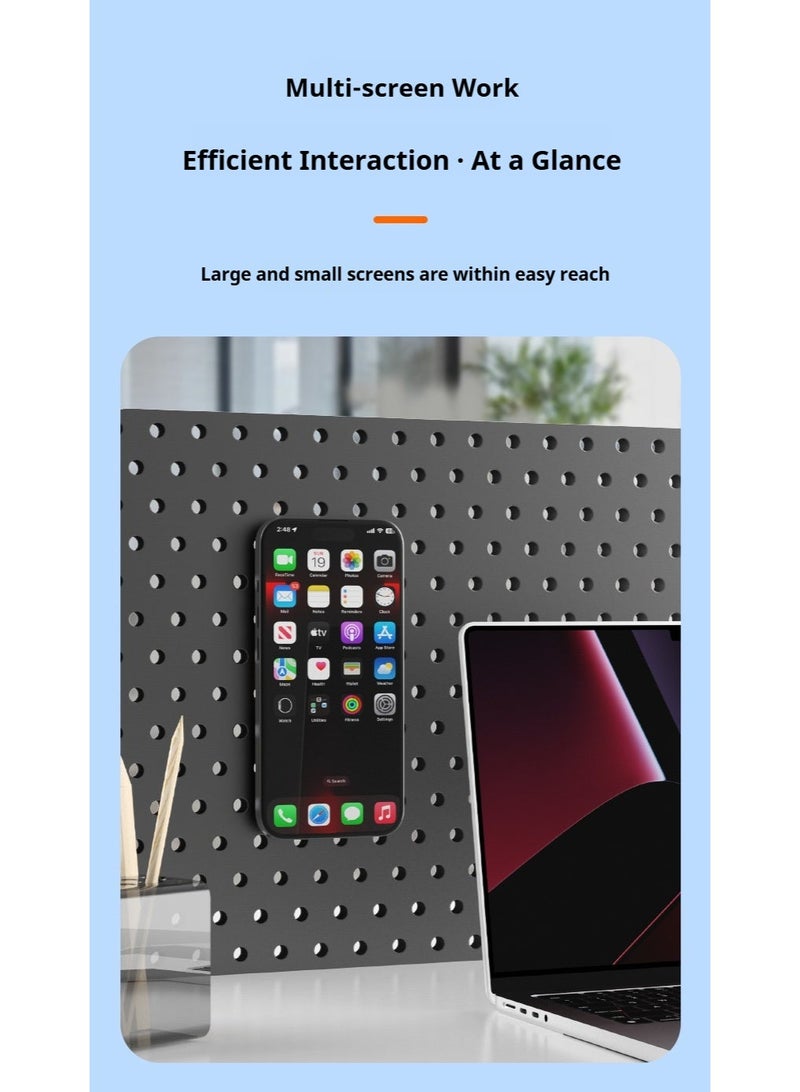 حامل هاتف حلقة مغناطيسي دوّار 360°: قبضة للأصبع قابلة للطي ومناسبة للجميع مع حامل مدمج لهاتف iPhone 17/16/15 وأندرويد - Image 4