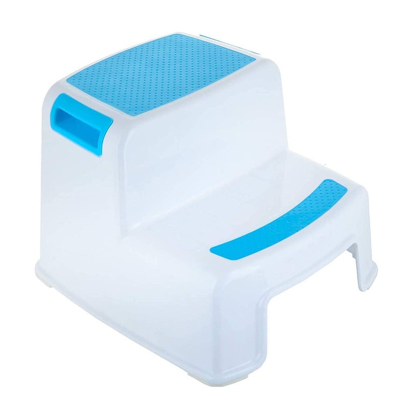 Sisliya Childrens Stool 2Stage Stool for Children Load Capacity 80 kg I Rubber Stepping Surface I Childrens Bath Stool with Carrying Handle I Children Adults - Image 1