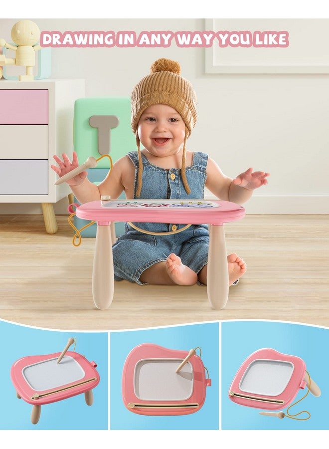 Kikapabi Magnetic Drawing, Doodle Board for Toddlers Age 1-2, Writing Board, Preschool Learning and Educational Toys for 1 2 3 Years Old Girl Boy, Gift for Birthday Christmas New Year(Pink) - Image 2