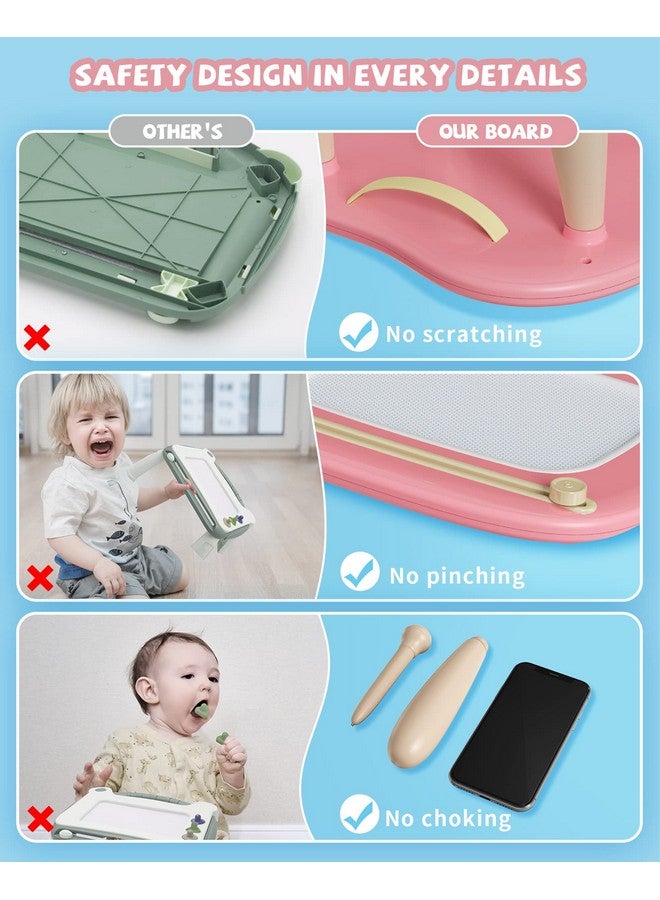 Kikapabi Magnetic Drawing, Doodle Board for Toddlers Age 1-2, Writing Board, Preschool Learning and Educational Toys for 1 2 3 Years Old Girl Boy, Gift for Birthday Christmas New Year(Pink) - Image 3