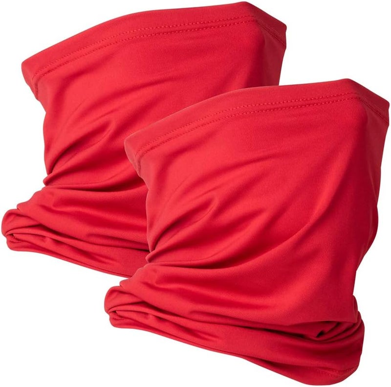 VULKIT 2 Pack Neck Gaiter Face Mask Scarf Reusable Bandanas Tube UV Protection Balaclava Outdoor Sport for Men and Women - Image 1