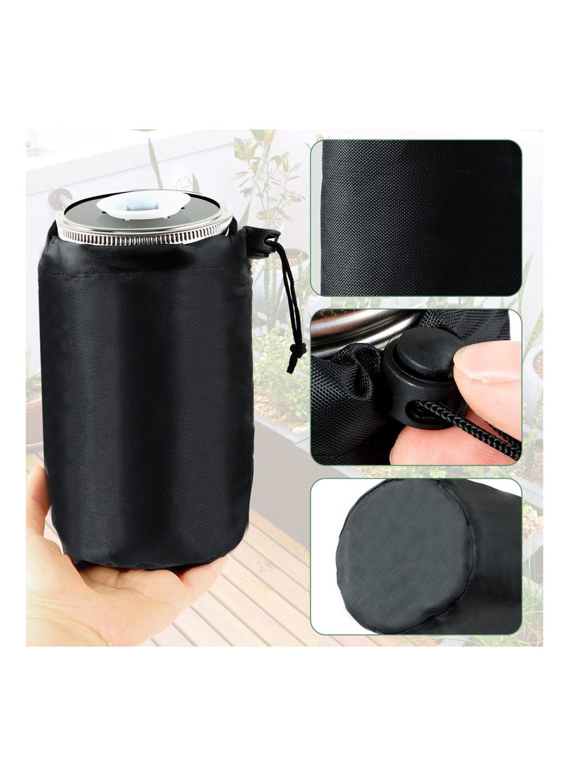 SOLARAE Hydroponic Container Sheath, 12Pcs Blackout Sleeves for Ball Jars 32 Oz, Black Wide Mouth Jar Grow Cover, Sprouting Jars Sleeves for Help Plants Grow Healthily, Hydroponics Supplies - Image 4