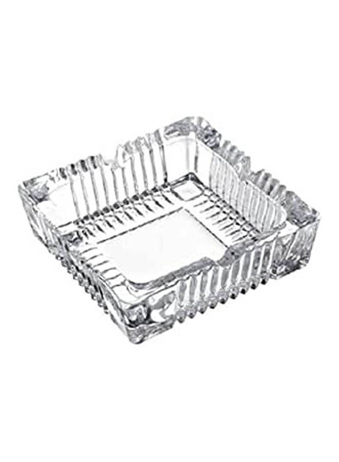 Square Glass Ash Tray Clear