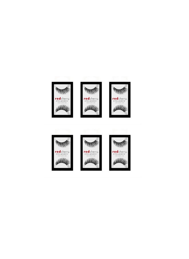 Red Cherry - False Eye Lashes 43 (6 Pack) - Image 1