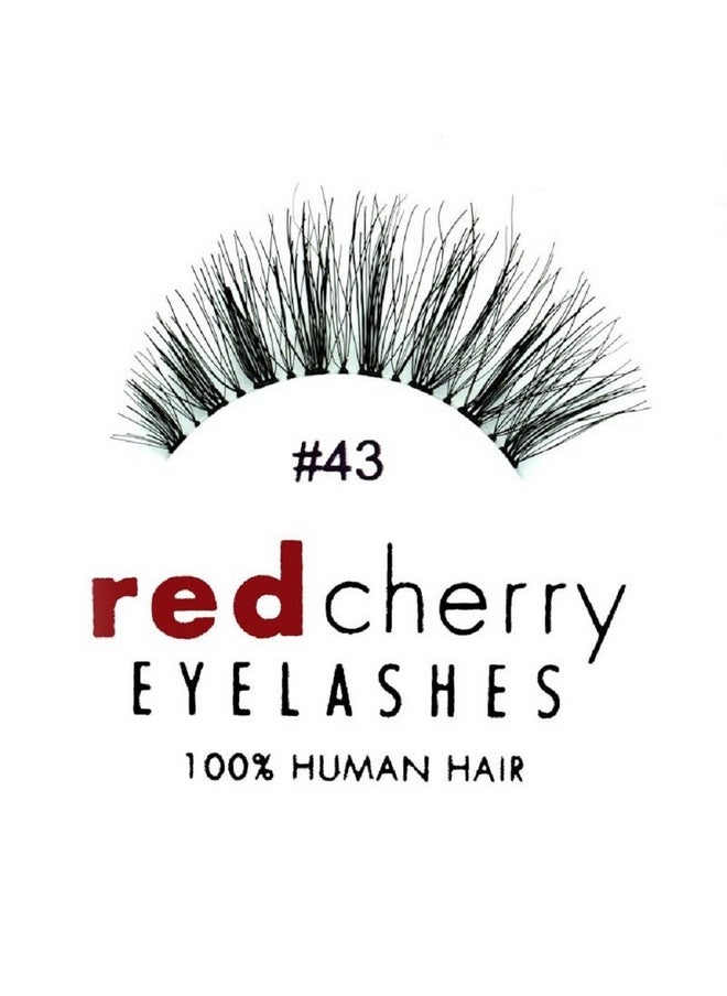 Red Cherry - False Eye Lashes 43 (6 Pack) - Image 1