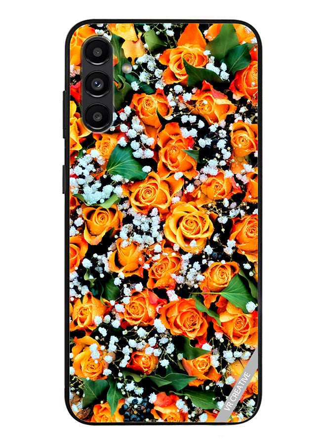 VR CREATIVE Protective Case Cover For Samsung Galaxy A13 5G Real Flower Design Multicolour - Image 1