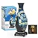 YunSheCSBS 3D Puzzles Vase for Adults Crafts for Adults 160 Pieces Plastic DIY Unique Flower Vase with LED Light House Warming Gift Birthday Gifts for Flower Arrangements and Home Decor Blue - Image 3