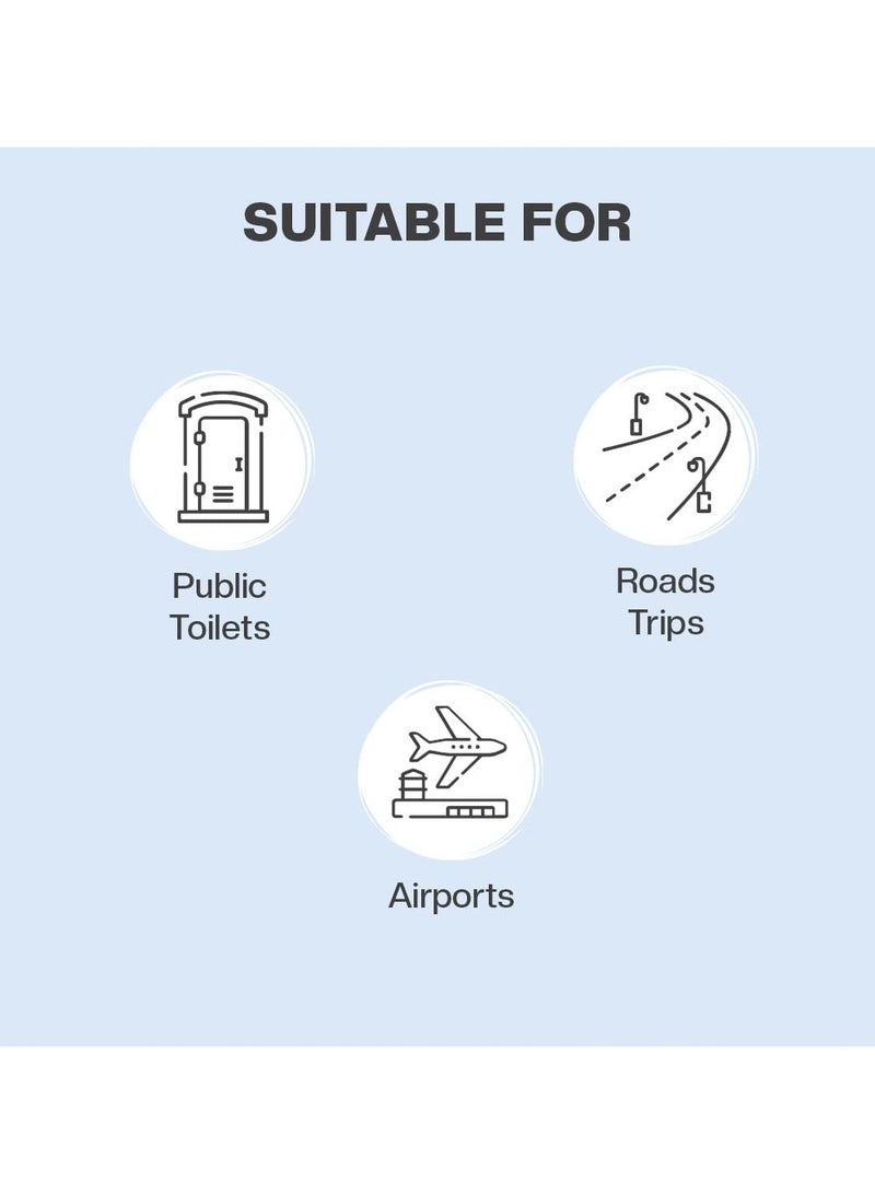 PEESAFE PeeSafe Disposable Hygiene Toilet Seat Covers, Protects Against Germs & Bacteria, Reduces The Risk Of UTI, For Travel & Public Toilets – 10 Covers - Image 5